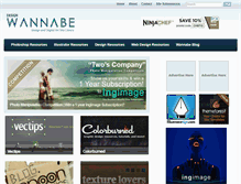 Tablet Screenshot of designwannabe.com